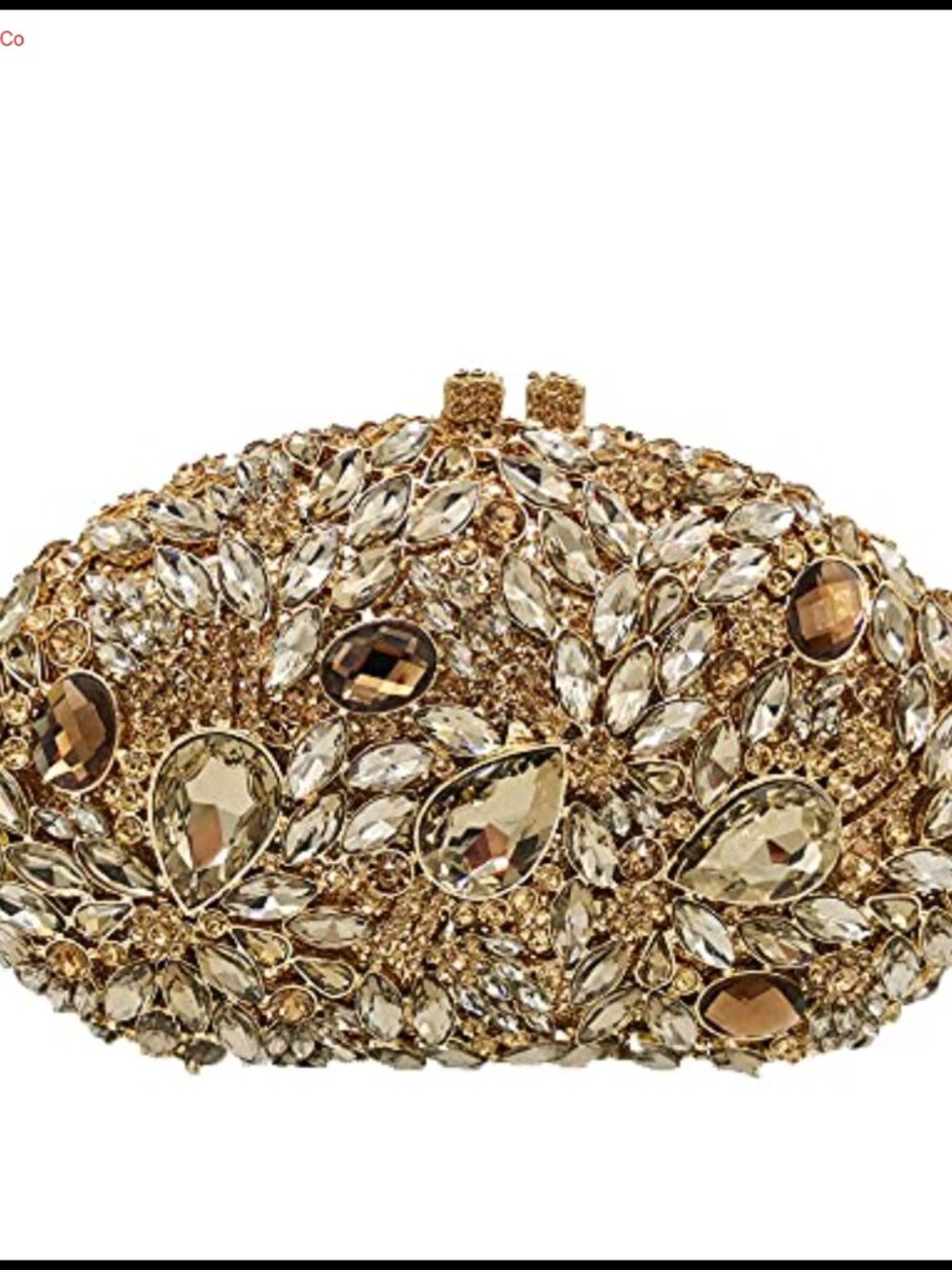 Rhinestone Clutch Purse Flower Evening Bag Wedding Party Mini